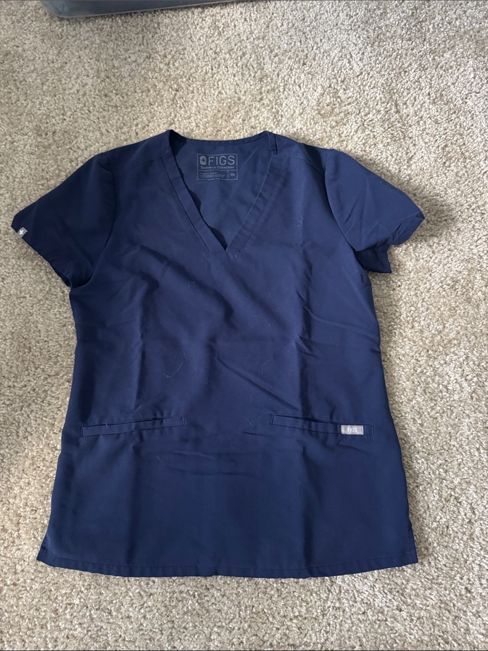 FIGS Casma Navy Scrub Top